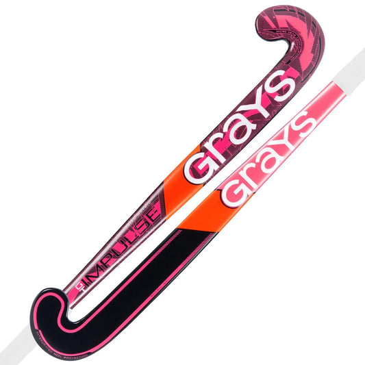 GraysImpulseMidbowHoutHockeystickJuniorBlack-Pink1.webp